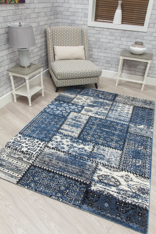 Antika Patchwork - Navy