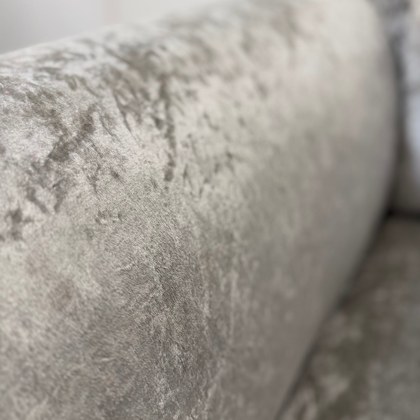Large Crushed Velvet Lounger Sofa