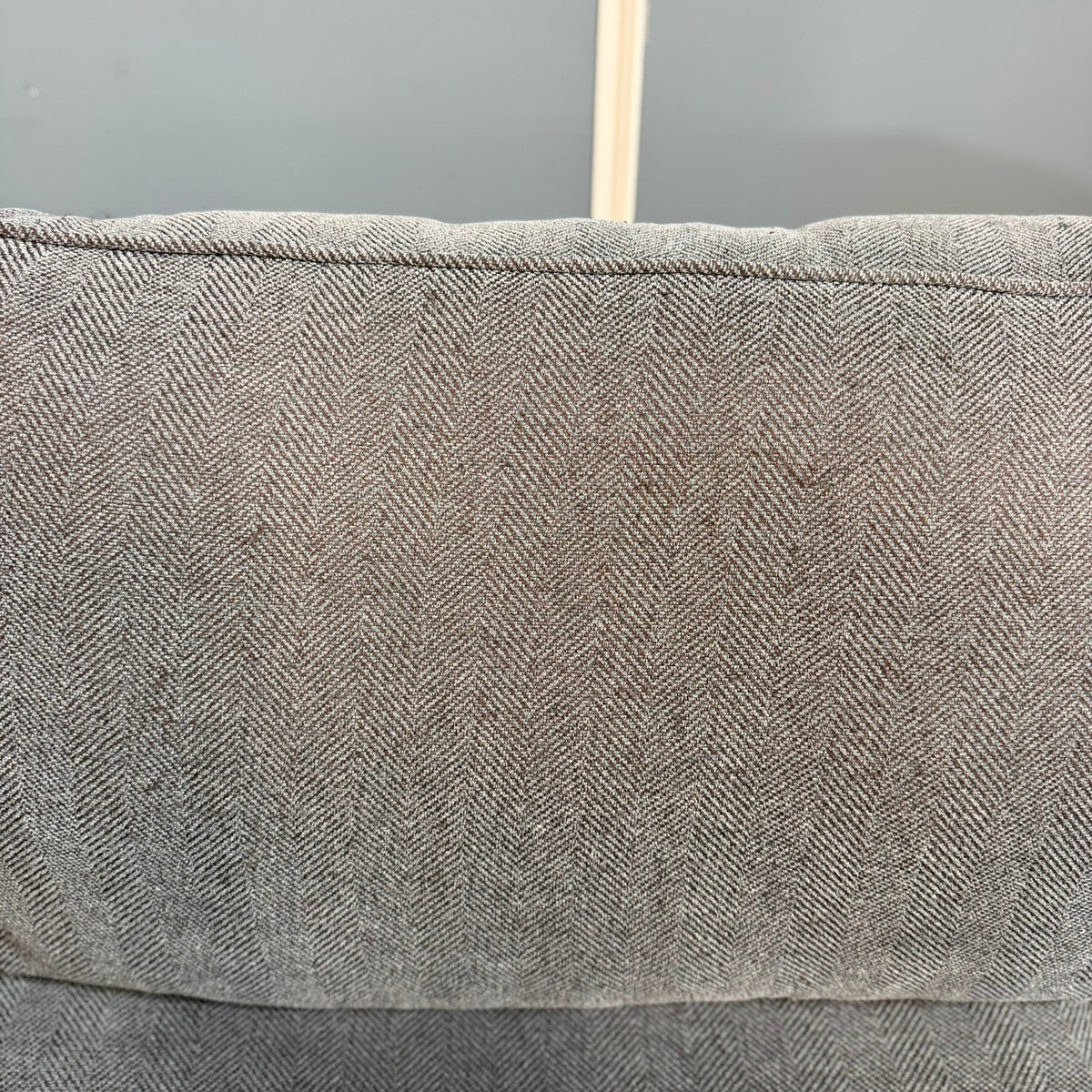 Large Grey Fabric Corner Sofa & Armchair