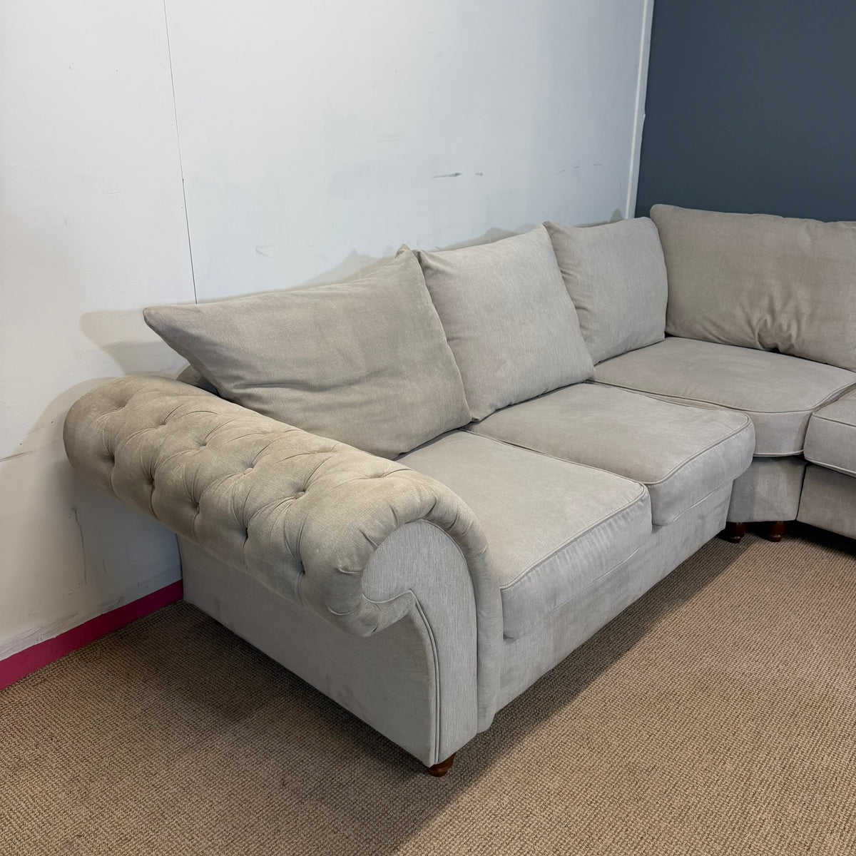 Large Cream Corner Sofa