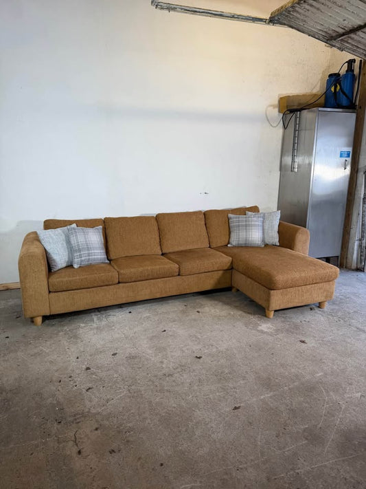 Large Tan 4-Seater L shape