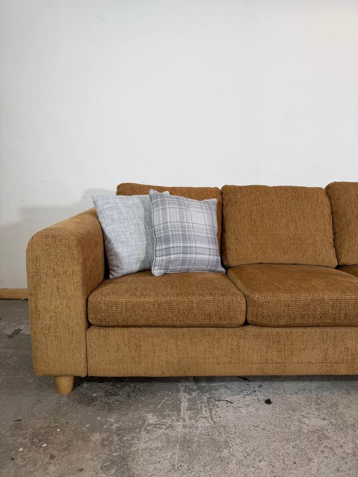 Large Tan 4-Seater L shape