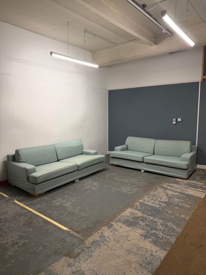 X2 Ikea Three-Seater Sofa Set