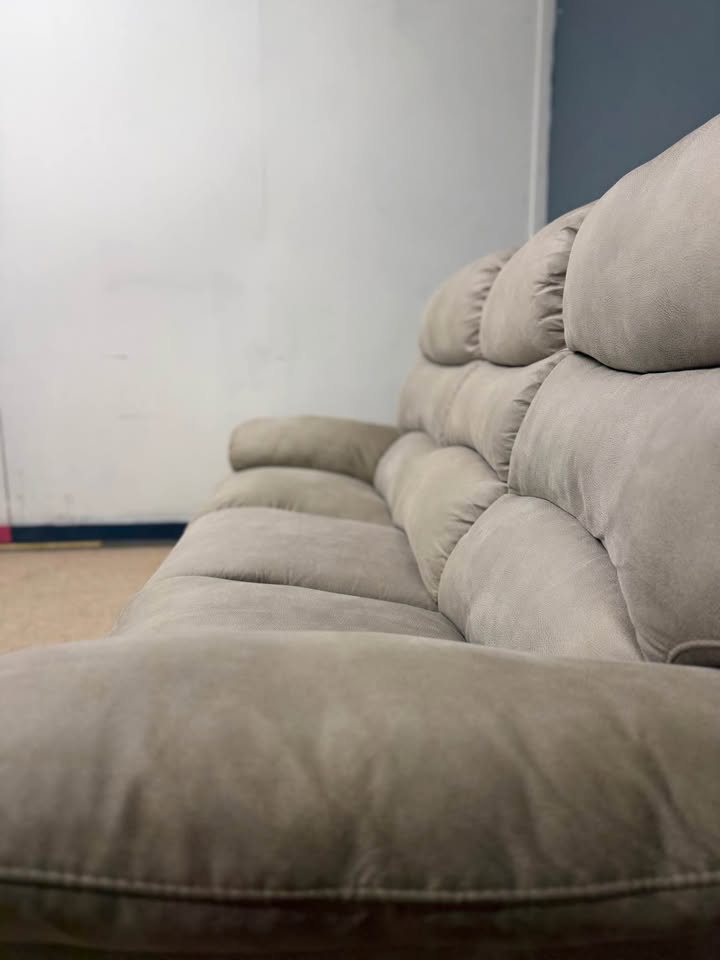 Stone Suede Electric USB Recliner