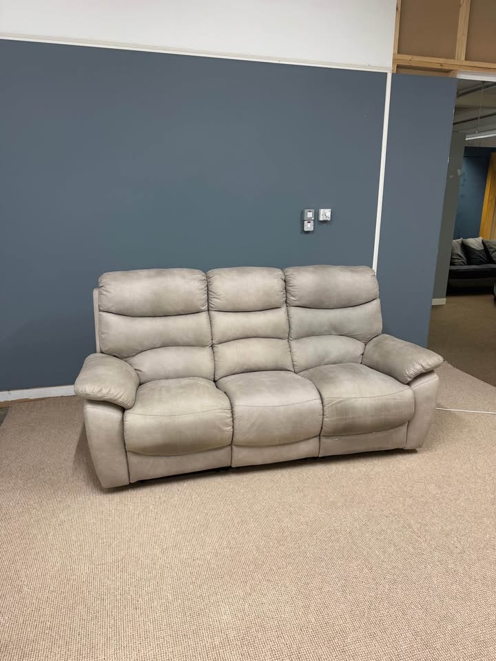Stone Suede Electric USB Recliner