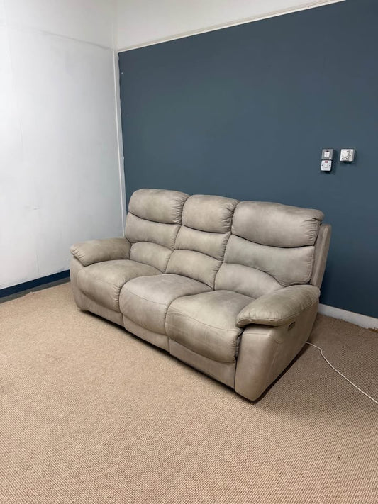 Stone Suede Electric USB Recliner