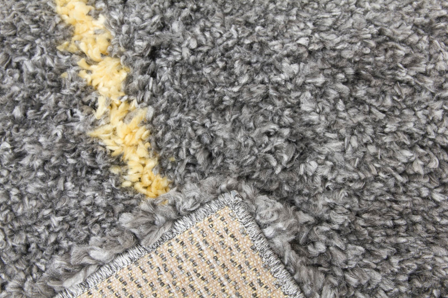 Fantasy Trellis - Dark Grey / Yellow