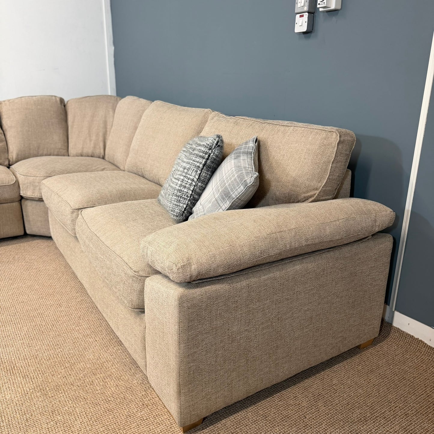Large Oat Corner Sofa