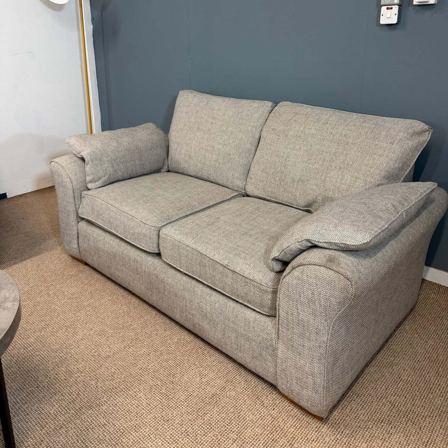 NEXT X2 Two Seater grey Fabric Sofa Set