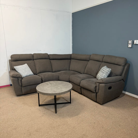 Large Grey Corner Recliner