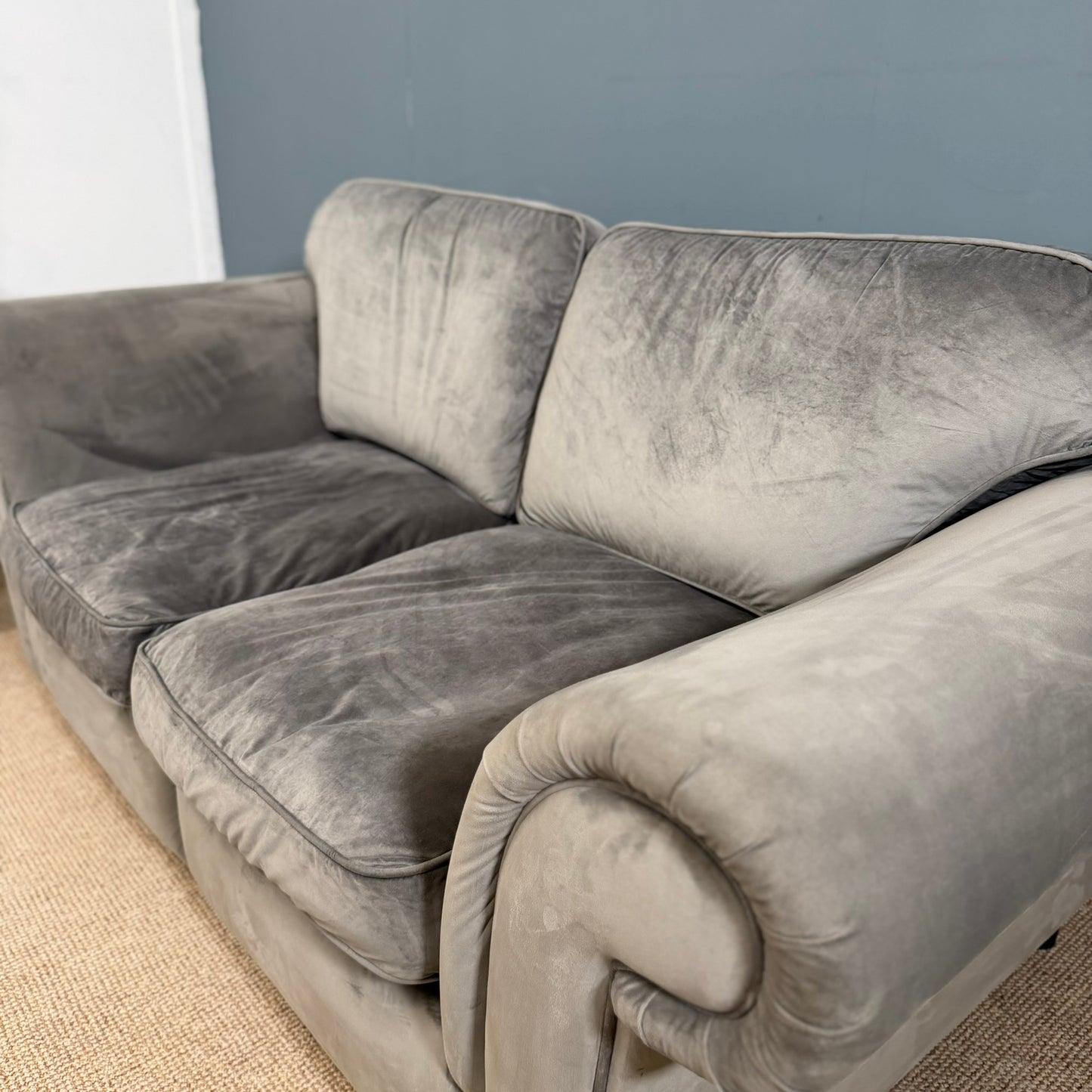 X2 Soft Grey Two-Seater Sofa Set
