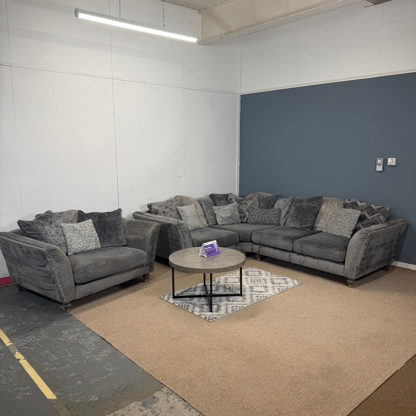 DFS Lawrie Corner Sofa & Large Cuddle Chair