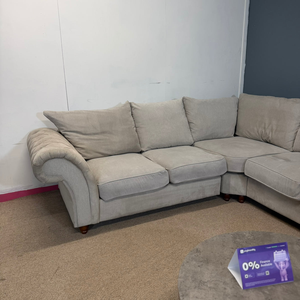 Large Cream Corner Sofa