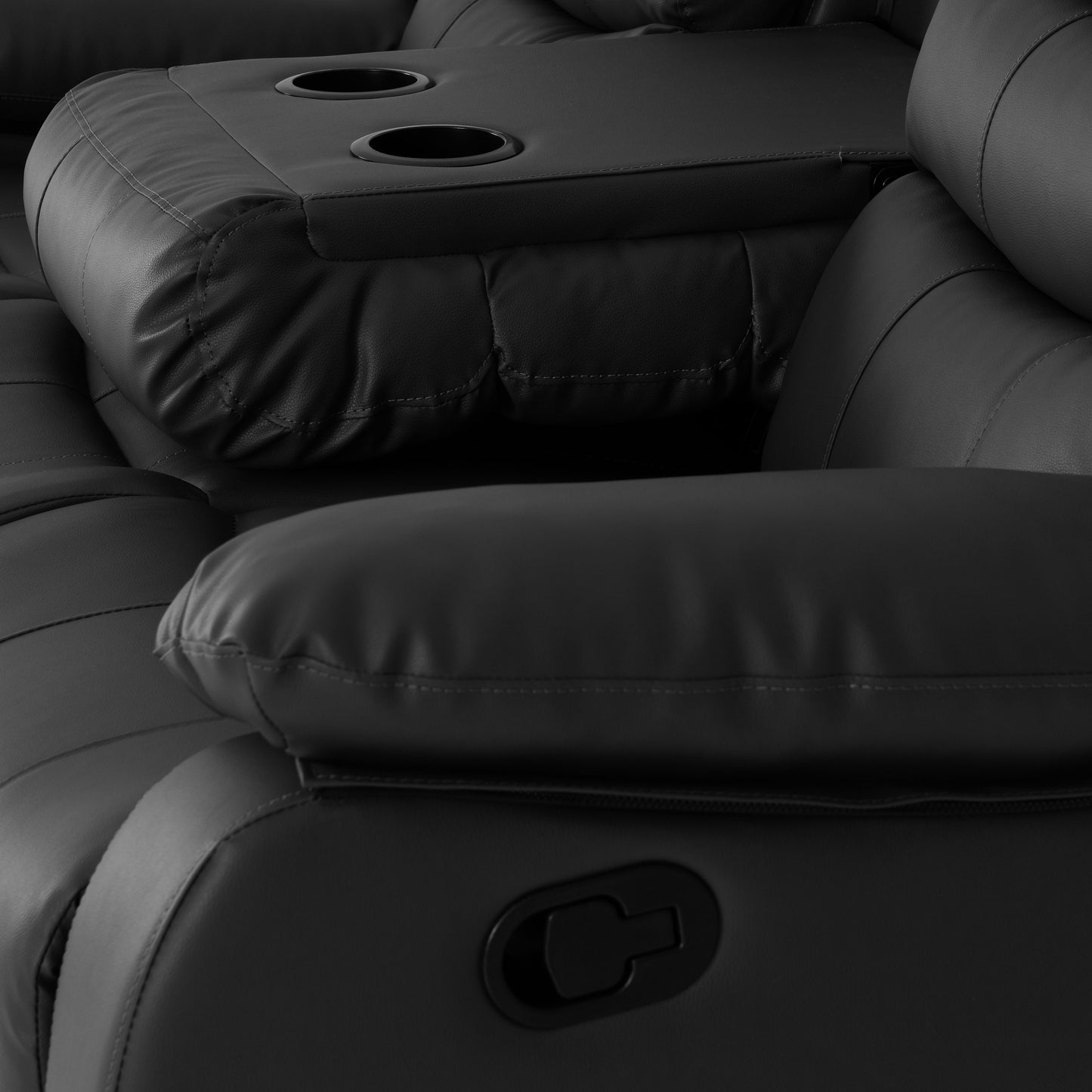 Roma Manual Recliner Three & Two Sofa Set